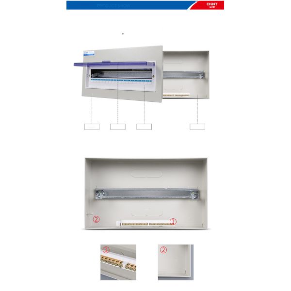 IP30 Metal Lighting Distribution Box 4 6 8 10 12 15 18 20 24 36 45 Ways