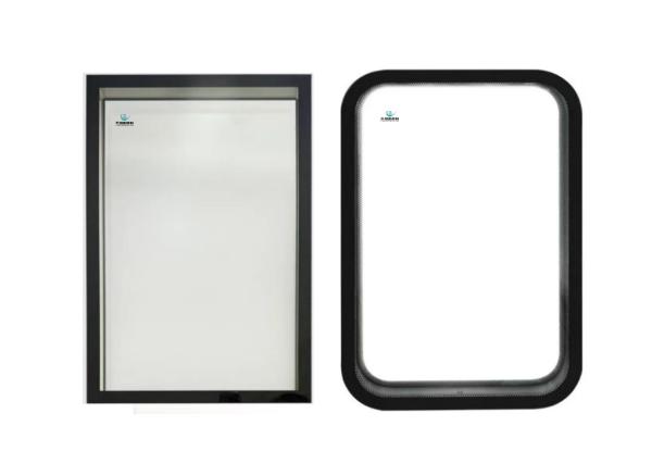 Quality Double-layer Hollow Observation Window For Dust-free Workshop , Clean Room , Laboratory, Customized Tempered Glass Fixed Window for sale