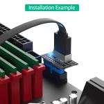 Vertical USB 3.1 Front Panel Socket Key-A Type-E to USB 3.0 for Speed Data
