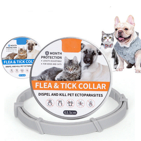 Natural Hypoallergenic Flea And Tick Silicone Cat Collar Waterproof For Dogs