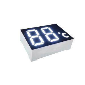 Wholesale 2 Digit 7 Segment LED Display Ultra Bright White LED Color 120-140mcd Luminous Intensity from china suppliers