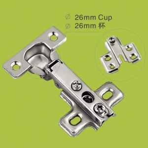 China one way hinge furniture hardware 26mm cup hinges with Nickel finish on sale