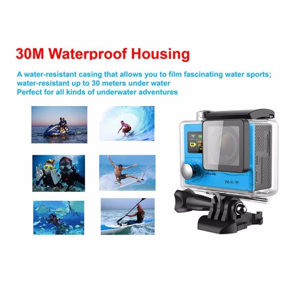 H2 Action Camera HD 4K Wifi Video Waterproof Cam Remote Control Extreme Sport Camera DV