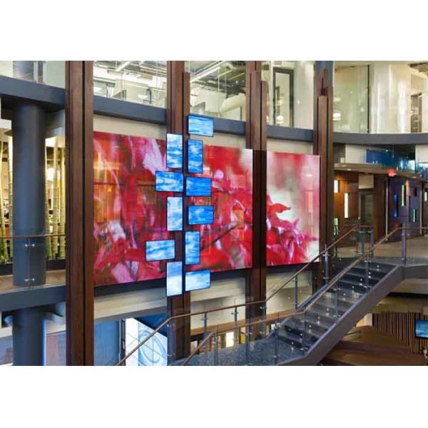 256x128 Dots Transparent Glass Led Screen Display Quick Installation