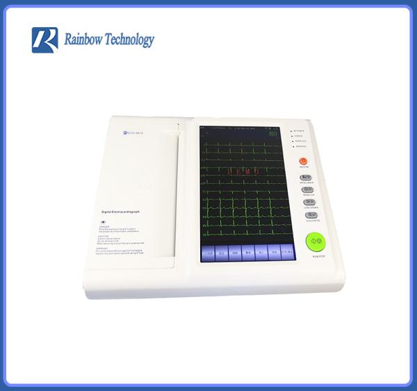 Quality Touch Operation Medical ECG Machine Hidden Handle Built In Thermal Printer for sale