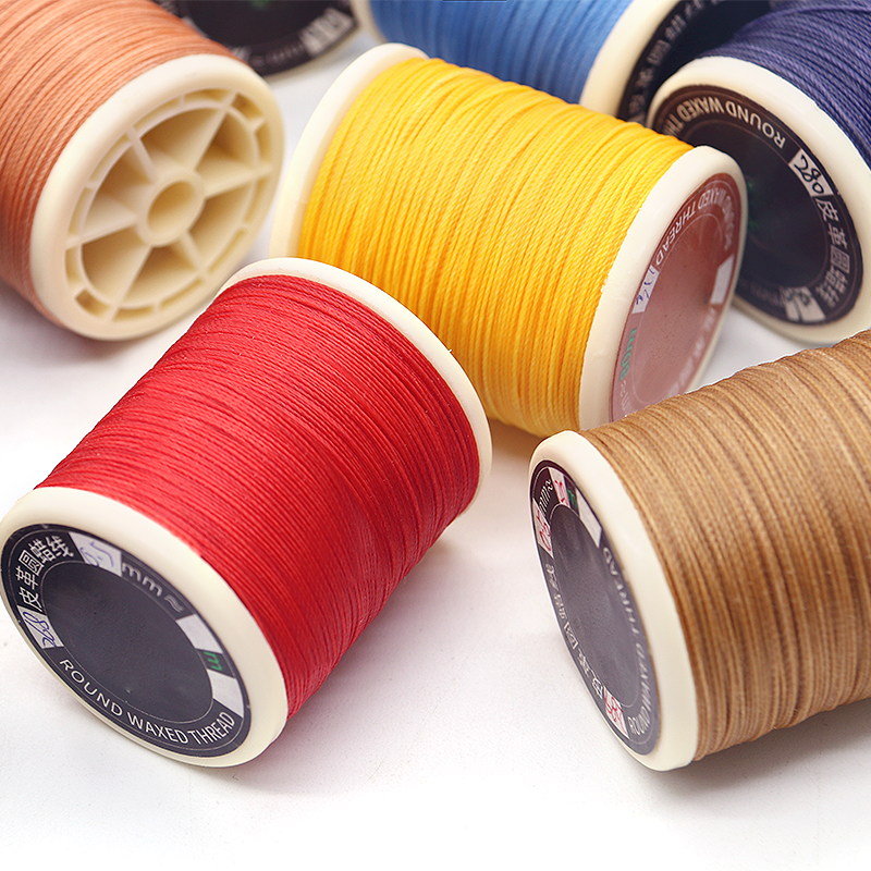 Handmade Leather Sewing Wax Thread 150D/16 Strength Polyester Braided Rope for DIY