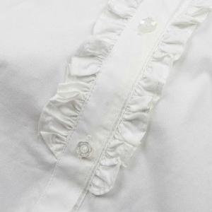 Wholesale Cute baby girl Cotton School Uniforms Blouse with long sleeve , white from china suppliers