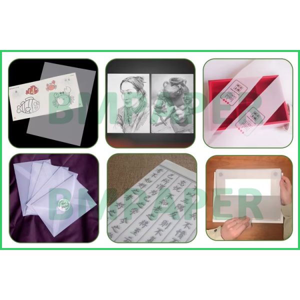 90gsm 110gsm Tracing Drawing Translucent Paper For Envelope 22'' x 34''