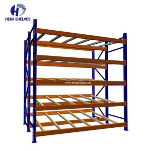 Carton Flow Pallet Racking System  Auto Slides Smoothly