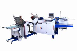 Wholesale Width 570mm Large Format Paper Folding Machine With Flat Pile Feeder For Folded Booklet from china suppliers