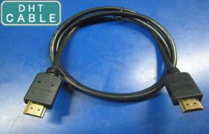 China HDMI 1.4 Version Custom Cable Assemblies Gold Color Connector For HDTV / PS3 on sale