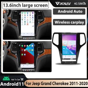 Wholesale 13.6 Inch Touch Screen Stereo For 2011-2013 Jeep Grand Cherokee 128G Navigation GPS Multimedia Player Wireless Carplay from china suppliers
