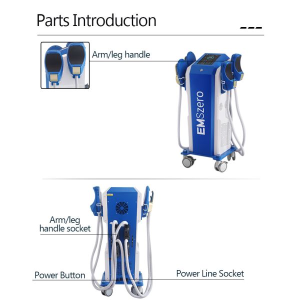 Muscle Sculptinging Body Machine , 13 Tesla 4 Handle Fat Freezing Machine