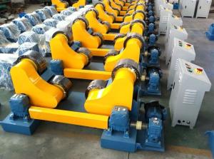 China 20T Self Aligning Pipe Welding Rollers Tanks Welding Rotator With Remote Control Box
