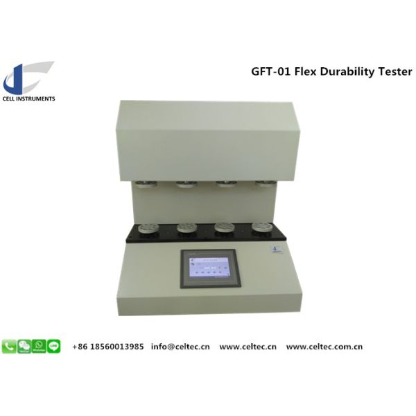 Material Flex Crack Resistance Tester Horizontal Mandrel Multi Station Astm F392 Durability Tester