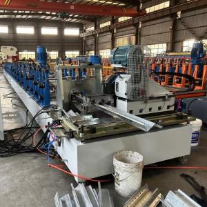 China High Speed Fully Automatic CZ Purlin Roll Forming Machine With Punching Gearbox Drive on sale