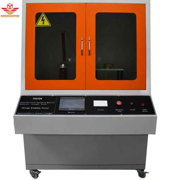 50KV IEC 60243 ASTM D149 Voltage Breakdown Tester , Solid Isulation Material