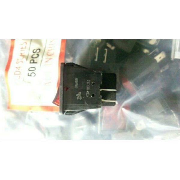 Automotive 2 Way Rocker Switch , Single Narrow 3 Position Rocker Switch