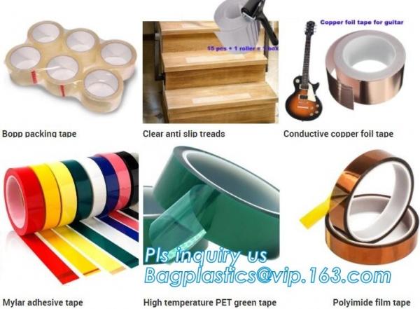 Acrylic Polyester Film Tape Double Sided PET Tape for Banner,PET 50mm*50m hot sale security tape for sealing bagease