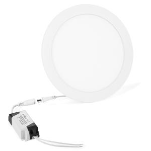 China Aluminum Recessed Flat Panel Led Lights 18w Round 3000-6000K CCT on sale