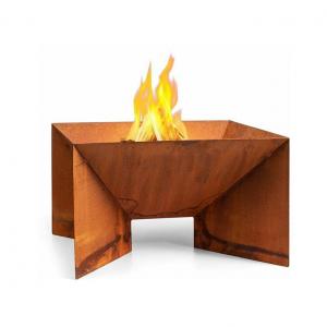 Wholesale Laser Cutting Camping Heater Wood Burning Fire Pit Grill Portable Corten Metal Brazier from china suppliers