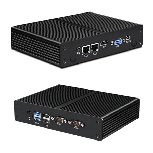 Quality Intel Pentium Celeron Industrial Fanless Mini PC Supports ODM OEM Customization for sale