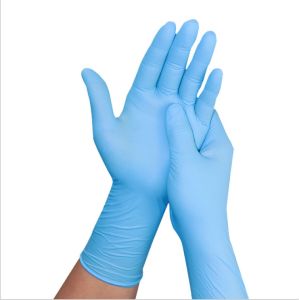 Buy cheap Thick Disposable Medical Nitrile Gloves Stretchable Puncture Resistant from wholesalers