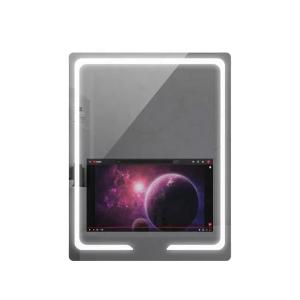 China 5mm Square LCD Rectangular Lighted Bathroom Mirror For Home Furniture on sale