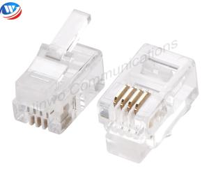 Unshielded RJ11 4P4C Modular Plug Boot For Data Center