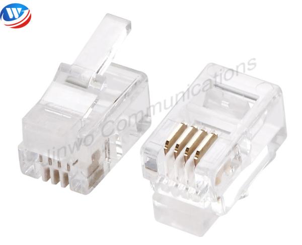 Quality Unshielded RJ11 4P4C Modular Plug Boot For Data Center for sale