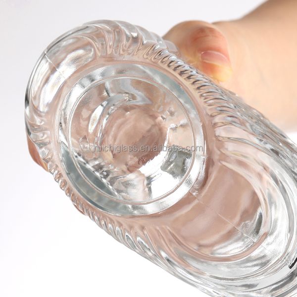 Customized 500ml 750ml Clear Empty Glass Bottle for Gin Whiskey Liquor Brandy Vodka Wine