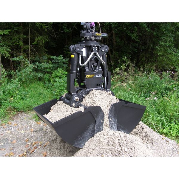 Yellow Hydraulic Clamshell Bucket Q355B For Telescopic Arm Excavator