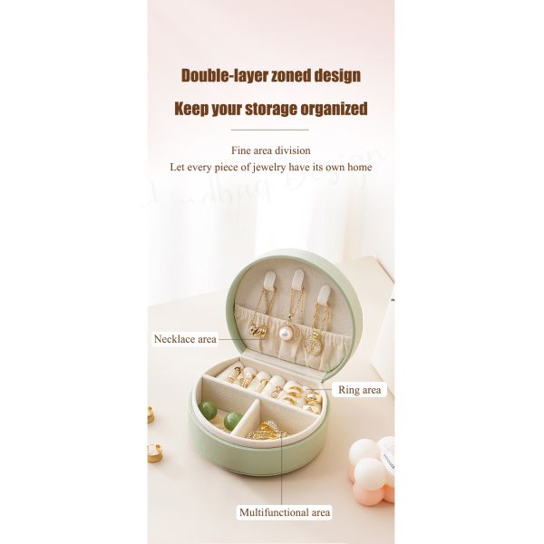 Portable Small Jewelry Box Organizer Fashion Travel Jewelry Organizer For Necklaces