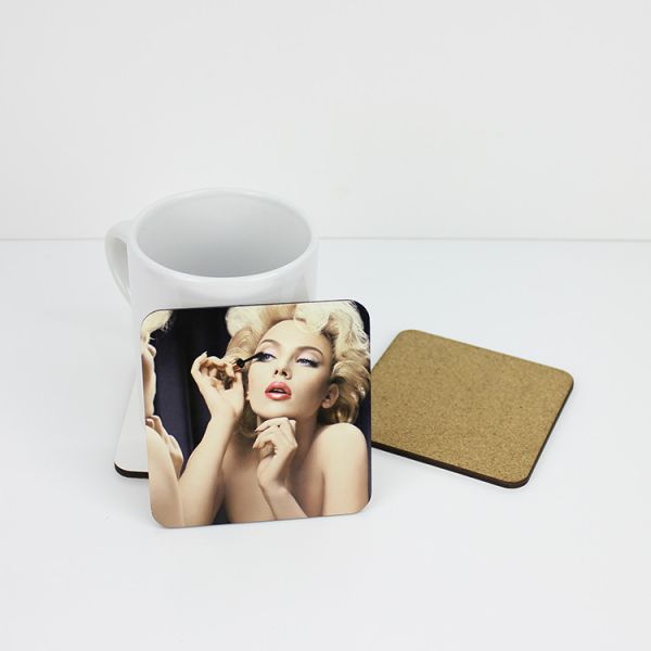 Chinese Factory Price 100/95/90mm Custom Printing Sublimation Blank MDF Drink Square Coasters