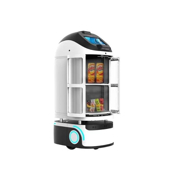 Quality Hotel White Robot Vending Machine 60kg Net Autonomous Mobility Robot for sale