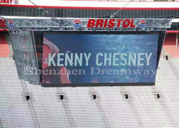 Quality 8mm Pixel Pitch Stadium LED Display Digital Signage Panel Full Color 1/4 Scan for sale