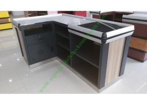 China Multi Function Supermarket Cashier Table / Salon Reception Table on sale