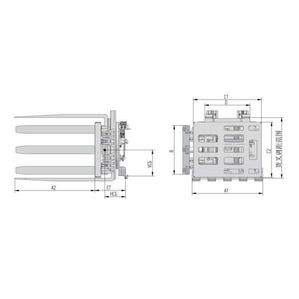 Inverta Push Forklift Pallet Clamp No Sideshifting