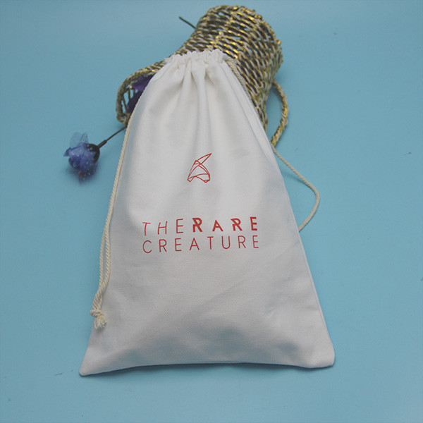 Washable Drawstring 34x45cm Cotton Storage Bag