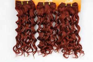 Wholesale Yaki Red Natural Human Hair Extensions Clip In Jerry Curly 16 Inches from china suppliers