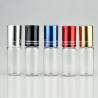 Buy cheap Clear Roll Essential Oil Bottle 5ml 10ml Glass Round Shape Roller Ball Bottle from wholesalers
