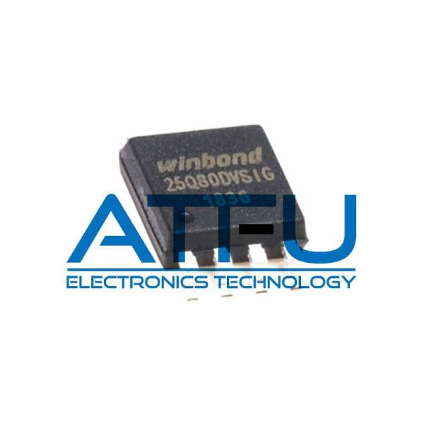 8M Bit Flash Memory Ic Chip WINBOND W25Q80DVSSIG SOIC-8 SPI Serial Flash