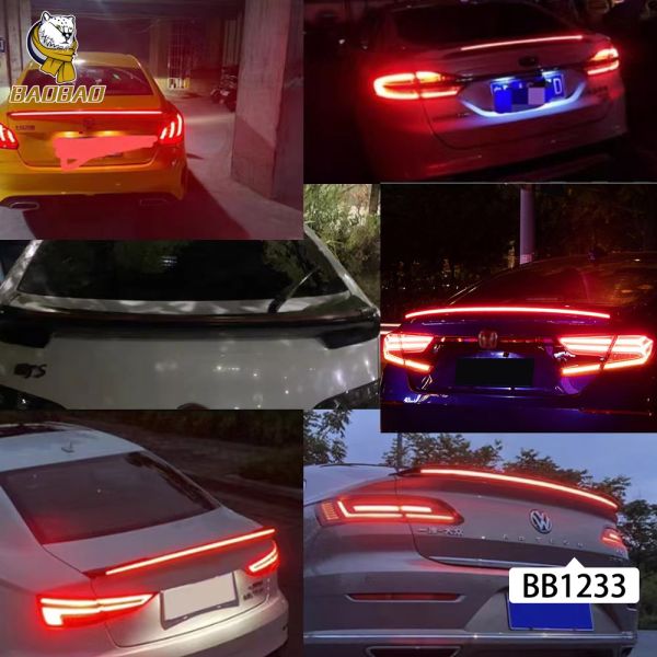 Carbon Fiber LED Tail Light Strip Red 1000LM For Car For Motorcycle