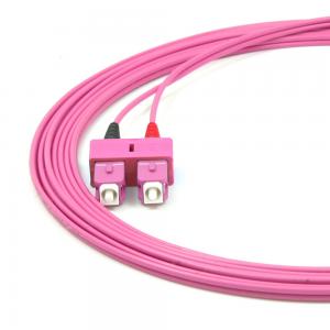 Wholesale OM4 Multimode SC-SC Duplex Fiber Patch Cable 2.0mm PVC/OFNR 10m 15m Low Insertion Loss from china suppliers