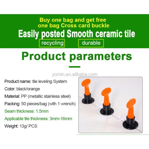 Wholesale Tools Recyclable Ceramic Tile Leveler Tile Levelling Plastic Wedges Spacer System