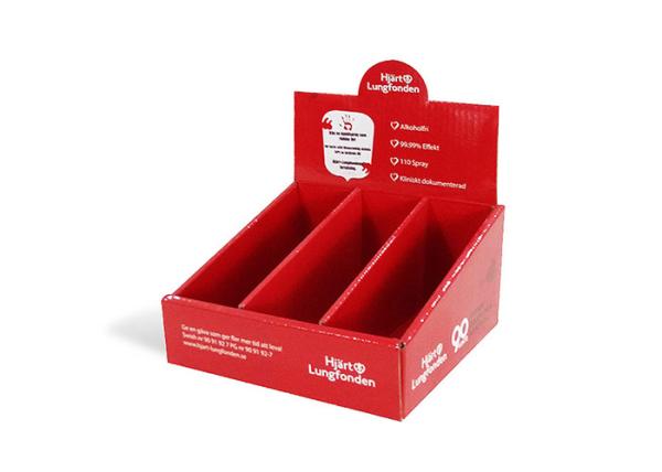 Quality Mini Retail Tabletop Cardboard Display Stands Boxes With Heart Lung Foundation for sale