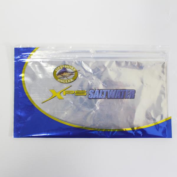 Glossy Surface Medium Rectangle Custom Zipper Bag Waterproof Free Samples