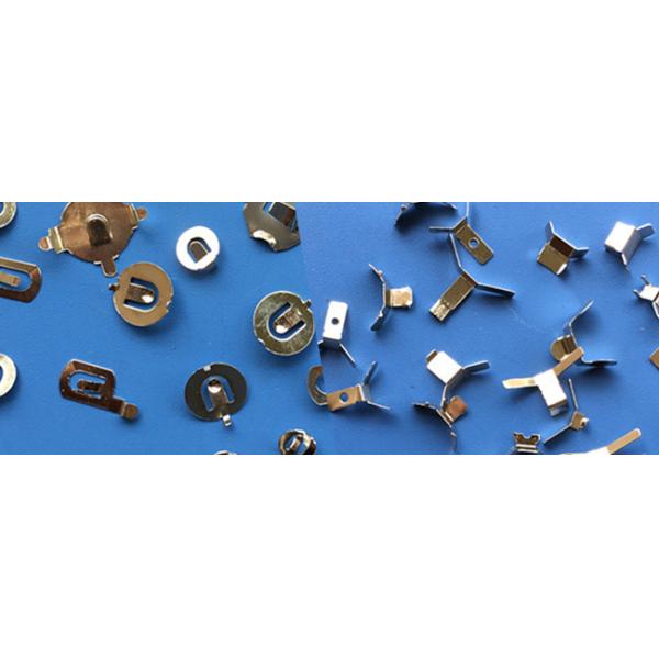 7th Button Battery Connector Clip 28*28mm Iron Bracket L Shaped