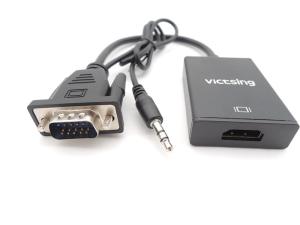 China PVC Jacket Aluminum 0.2M Vga To Hdmi Converter Adapter on sale