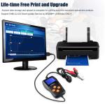 Portable Car Battery Tester With Printer Checking Internal Resistance Value